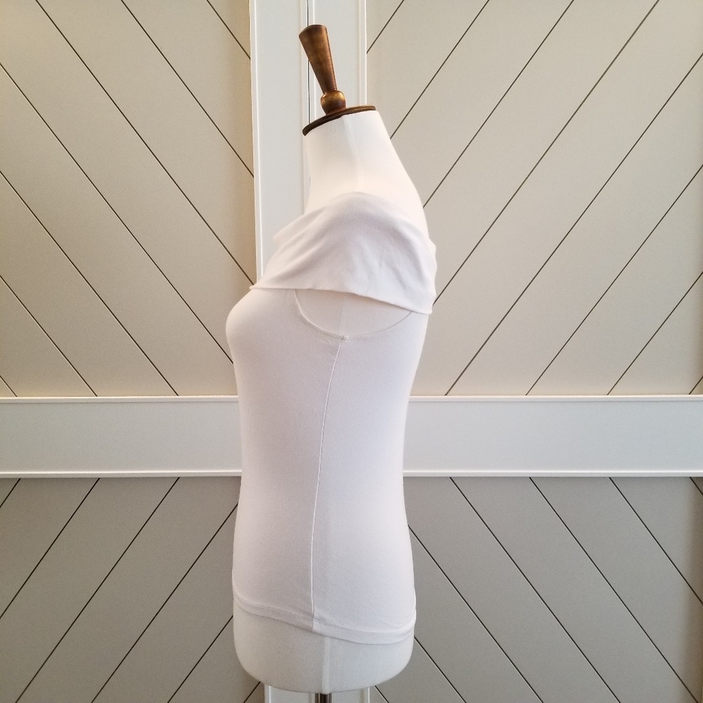 INC White Bardot Top - Petite/Small - Picture 4 of 6